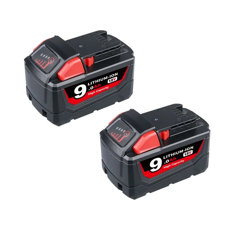 Milwaukee M18 9.0Ah Li-Ion Replacement Battery – 48-11-1820 Twin-Pack 1