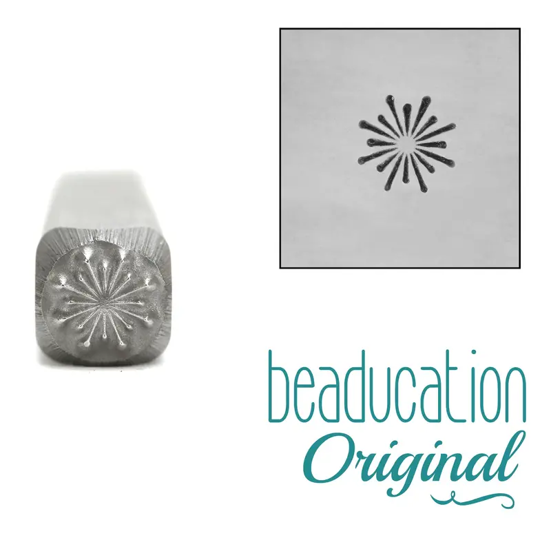 Minimalist Firework Burst Metal Stamp, 4Mm – Beaducation Original 1