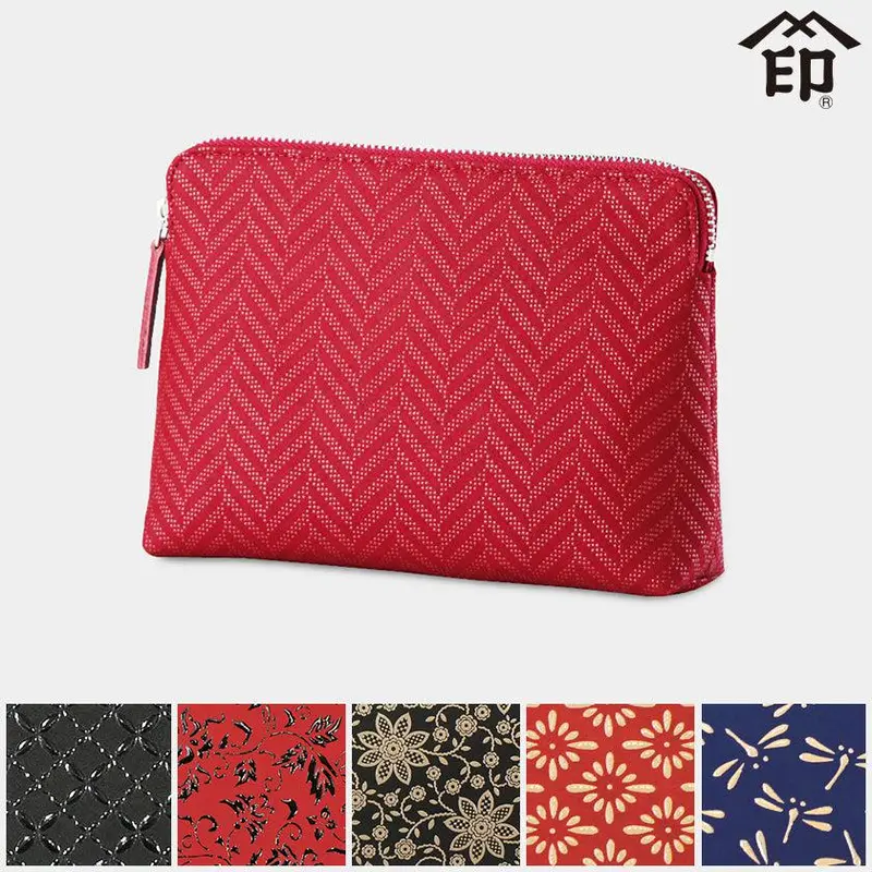 Minimalist No.14 Pouch — Koushu Inden Lacquered Deerskin Accessory | Inden-Ya 1