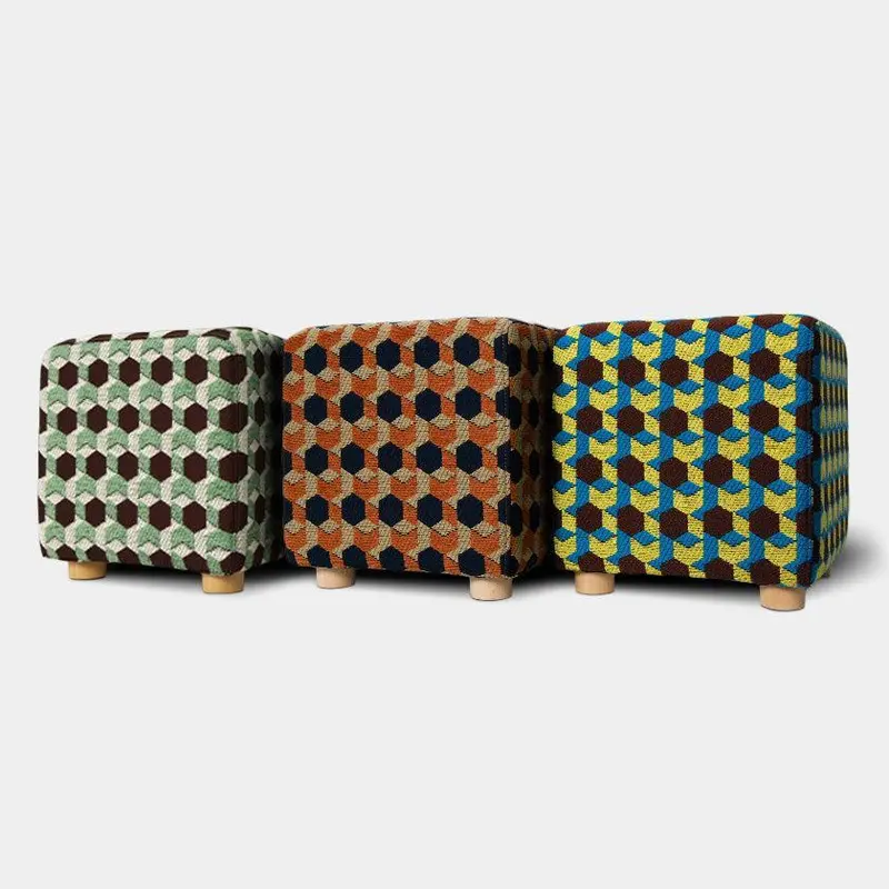Moss-Inspired Banjū-Orī Stool – Textile-Integrated Seating By Pols 1