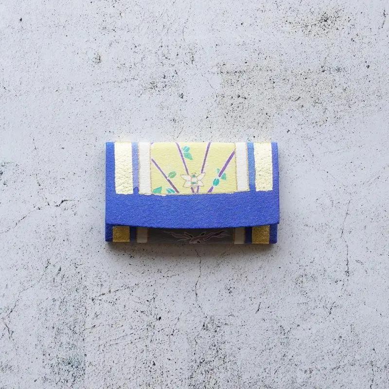 Mythological Silk Obi Card Case – Yggdrasil Motif, Kyoto Yuzen Dyeing 1