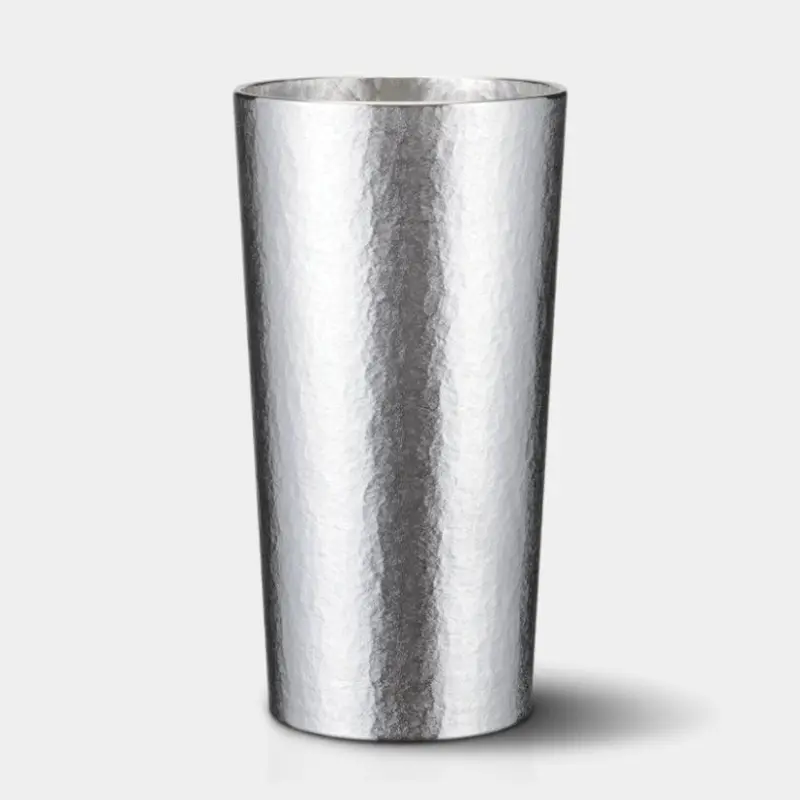 Natural-Finish Pewter Tumbler (Large) – Osaka Naniwa Craft 1