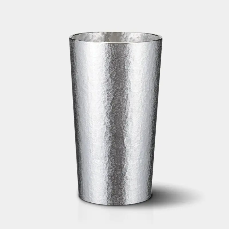 Natural-Finish Pewter Tumbler (Medium) – Osaka Naniwa Craft 1
