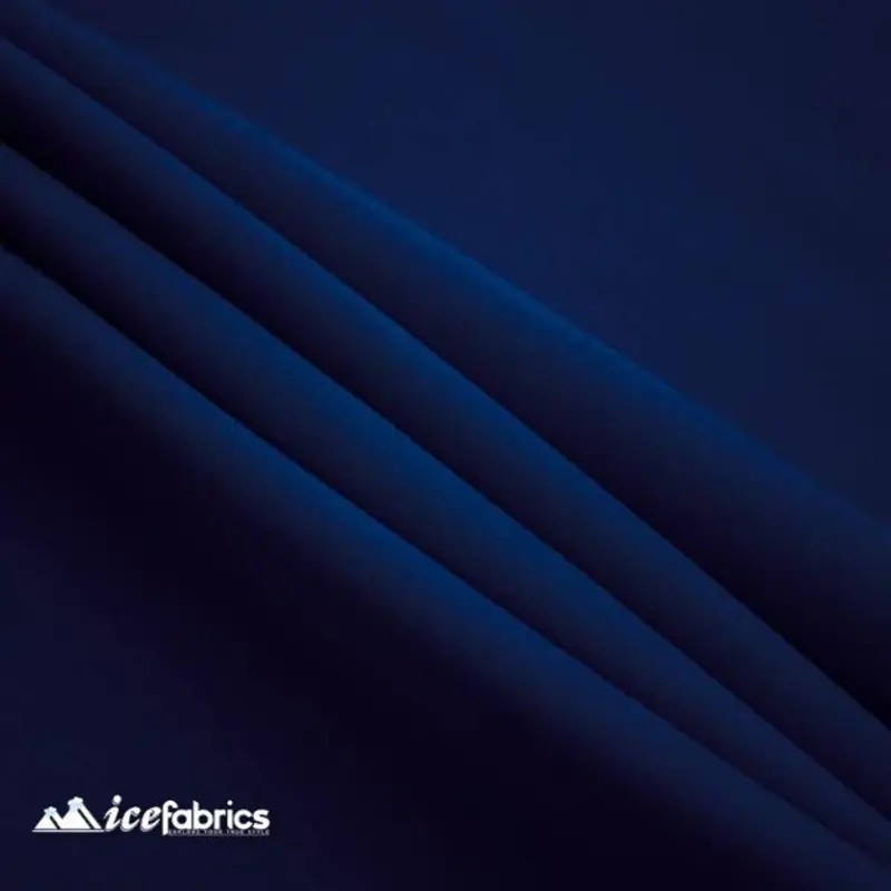 Navy Blue Polyester Poplin Upholstery Fabric – Classic Dark Hue, Abrasion-Resistant Finish 1