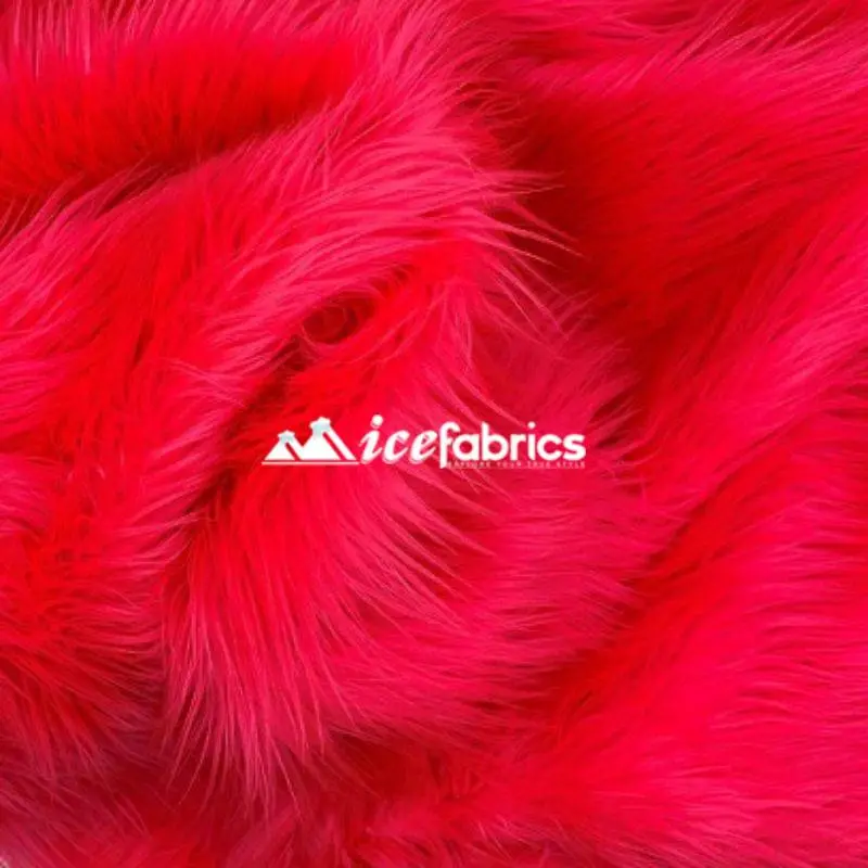 Neon Pink Shaggy Mohair Faux Fur Upholstery Textile – Luxeshag Collection 1