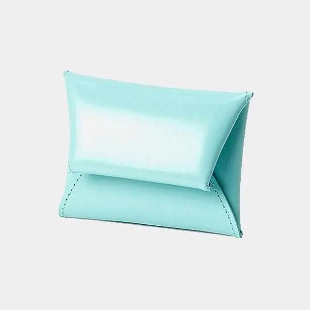 Neutral-Tone Large Coin Pouch | Satori Unlined Leather Minimalist Style 1