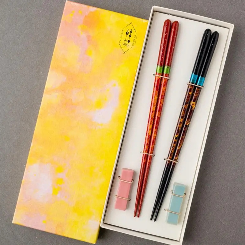 Night Sky Lacquered Chopsticks With Rest (22.5 Cm) – Wakasa Crystal Series 1