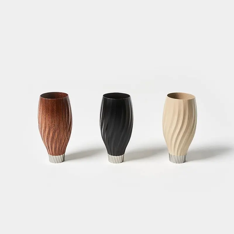Nihof Wave Ceramic Cup – Minimalist Lacquerware With Ocean-Inspired Motif 1