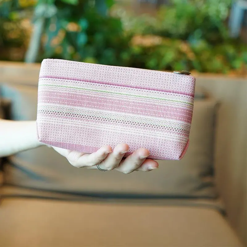 Nobotan Pouch In Pink – Lightweight Yaeyama Minsah Everyday Carry By Azamiya 1