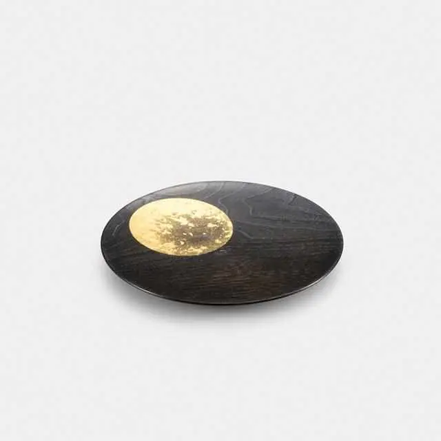 Oborotsuki Lacquer Plate (180Mm) – Traditional Japanese Tableware | Hakuichi 1