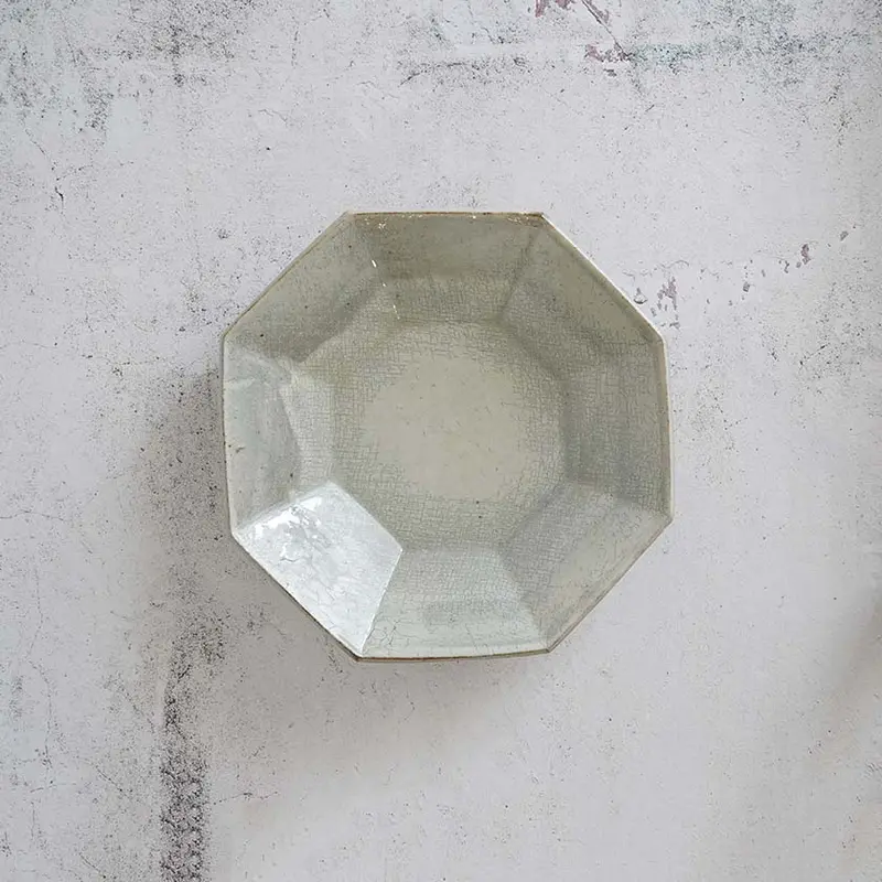 Octagonal Powdered-Glass Finish Bowl | Yoshimi Gama | Otani Ware 1