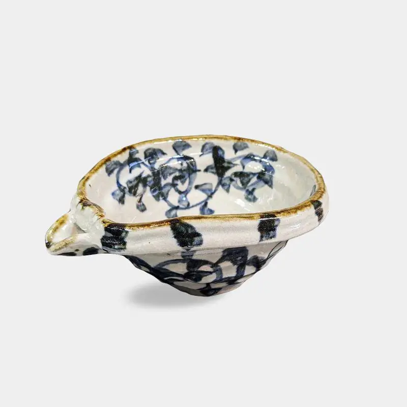 Octopus Arabesque Small Single-Handled Bowl | Mino Yaki Tableware | Marumo Kato 1