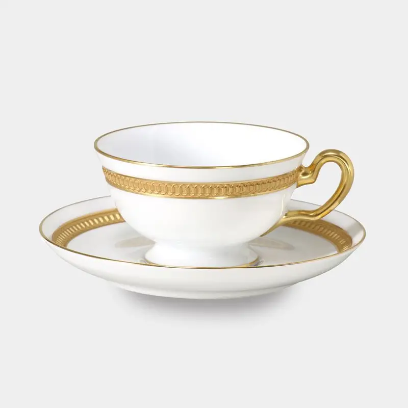 Okura Art China Crown Cup & Saucer – Regal-Design Porcelain Tea Set 1