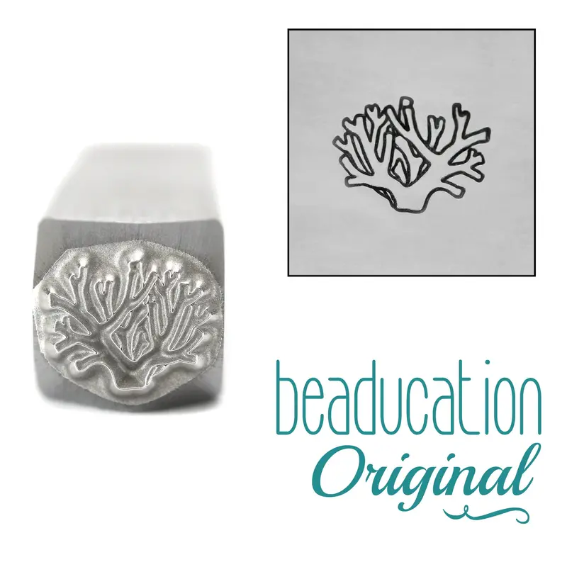 Organic Coral Texture Metal Stamp, 8Mm – Beaducation Original 1