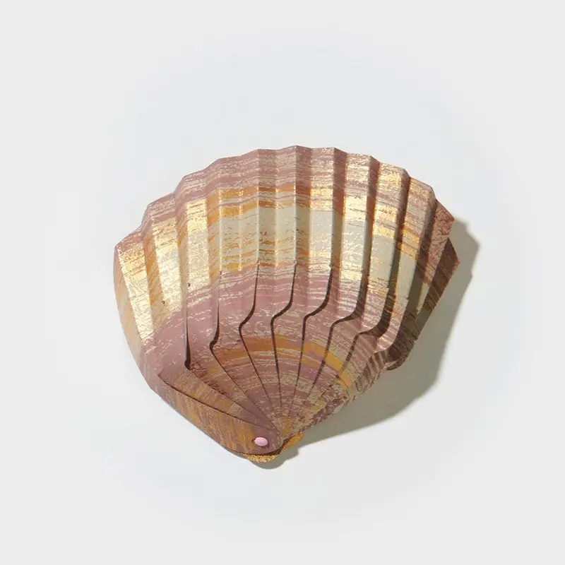 Origami Seashell Bowl – Brush Brown Paper Craft By Yushima Art | Decorative Table Accent 1