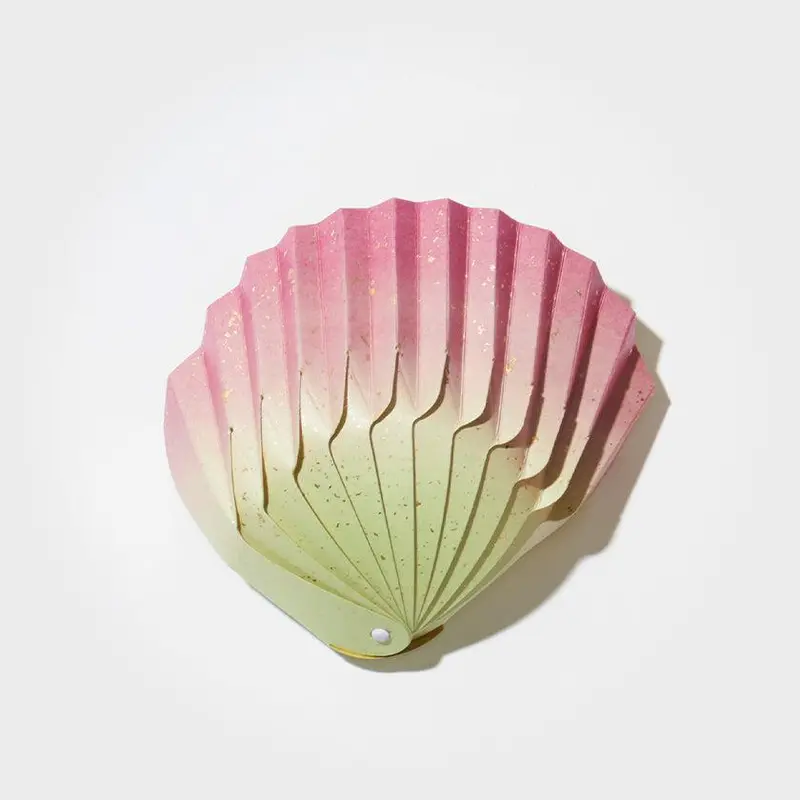 Origami Seashell Bowl – Sunago Red Paper Craft By Yushima Art | Decorative Table Accent 1