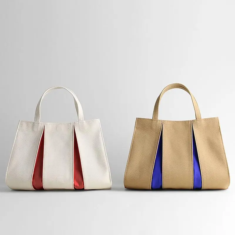 Ougi Linen-Blend Canvas Tote (Pebble Heather) – Artisan-Made Fabric Series | Kosho Studio 1