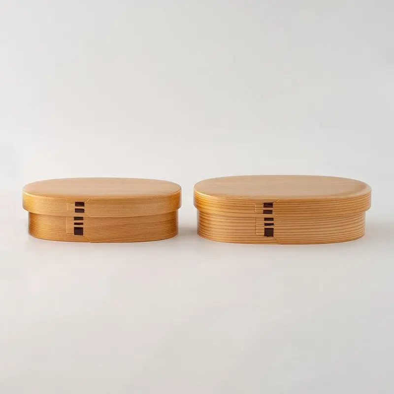 Oval-Shaped Traditional Bento Box | Odate Magewappa Bentwood | Kurikyu 1