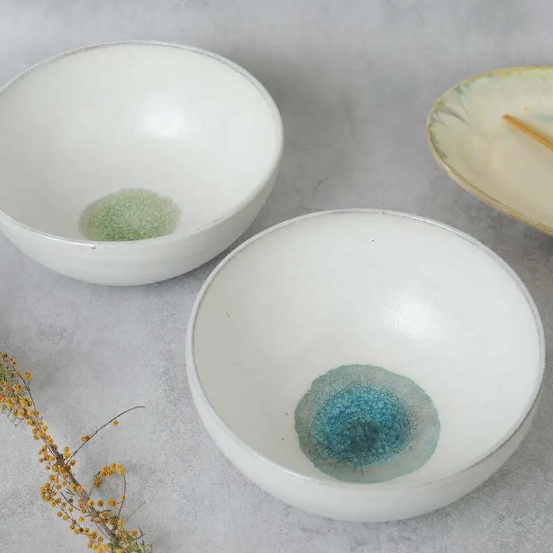 Oversized Glass-Glazed Rice Bowl – Tanba Ware Stoneware By Shinsuigama 1
