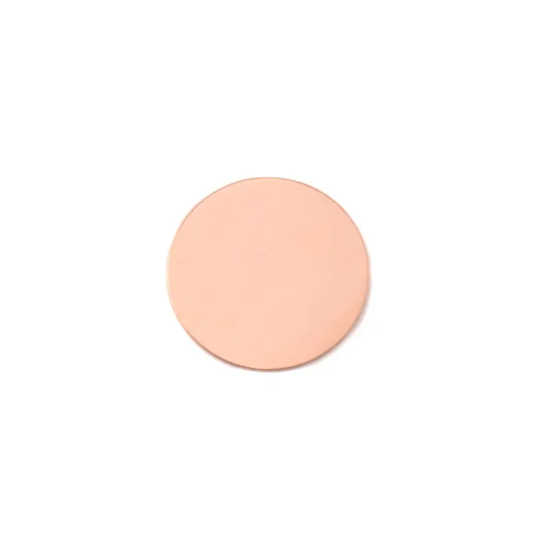 Pack Of 5 Copper Mini Discs – 12.7Mm Diameter, 24-Gauge 1
