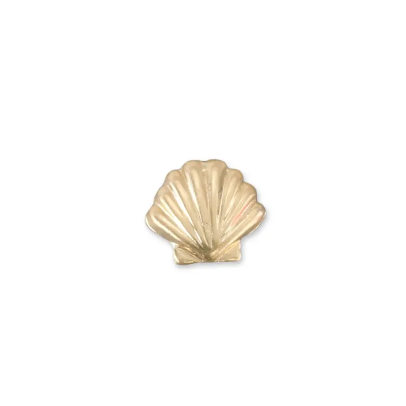 Pack Of 5 Gold-Filled Seashell Accents – 6.5Mm × 5.8Mm, 26-Gauge, Solderable 1