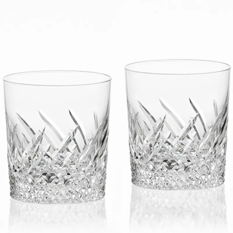 Pair Of Whiskey Glasses – Elegant Crystal Set By Kagami Crystal 1