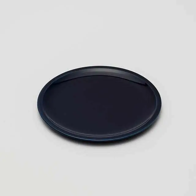 Pauline Deltour Dark Blue Ceramic Platter – Traditional Imari-Arita Ware 1