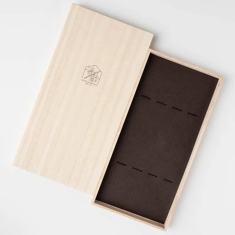 Paulownia Wood Gift Box For Four Sets Of Wakasa Lacquered Chopsticks – Matsukan 1