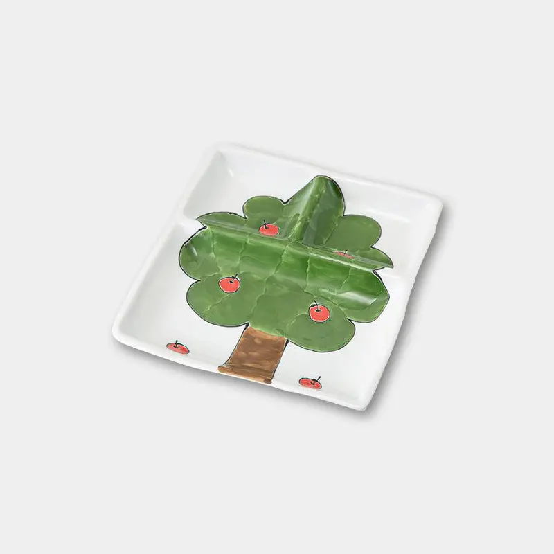 Petit Apple-Shaped Dish – Functional Ceramic Serving Piece | Saikai Toki 1
