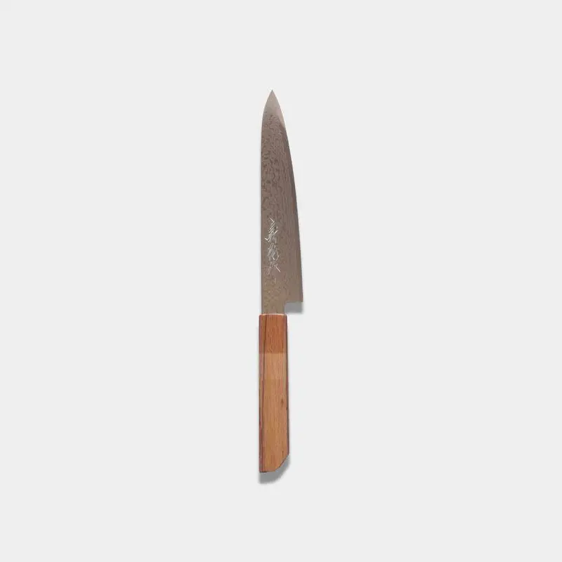 Petty Knife – 150Mm High-Carbon Damascus | Traditional Oak Handle | Yamawaki 1
