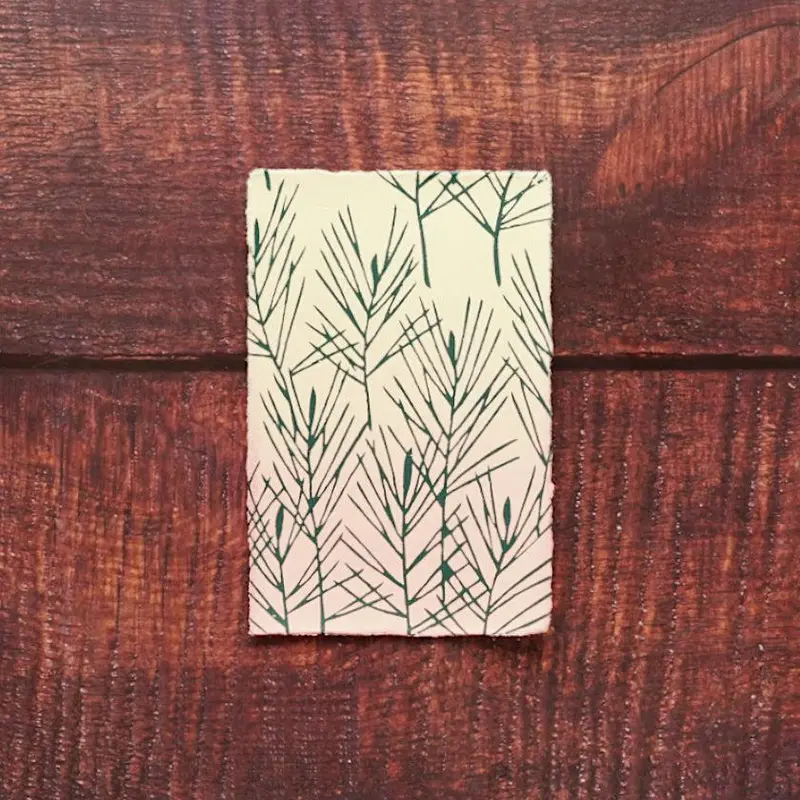 Pine Tree Postcards – Dusty Pink Pack (3 Cards) | Karagen X Karakami 1