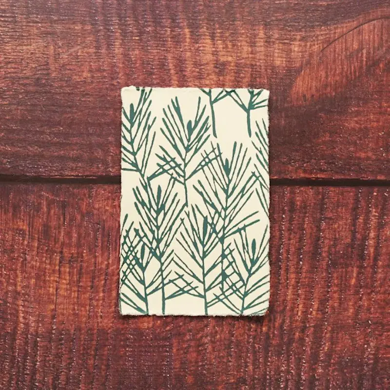 Pine Tree White Single Postcard – Karagen Karakami Clean & Timeless Design 1