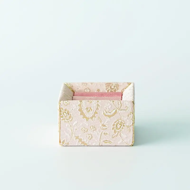 Pink Ajiro Ring Holder – Compact Jewelry Storage Box | Kakinuma Edo Art 1