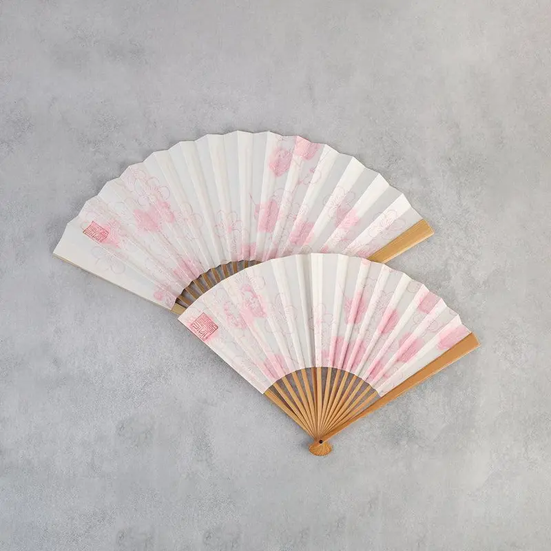 Plum Blossom Hand Fan – Classic Japanese Symbolism In Karakami | Karagen 1