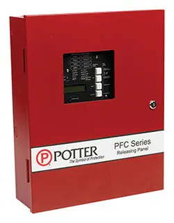 Potter Pfc-4410Rc 4-Zone Fire Suppression Release Control Panel – Red 1