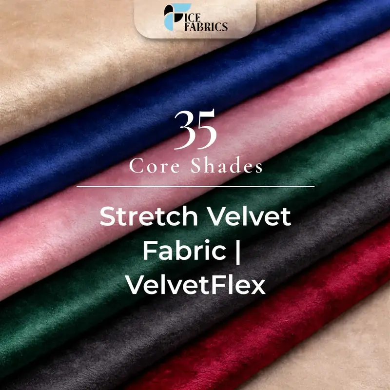 Premium Stretch Velvet – Velvetflex Luxe Draping Fabric 1