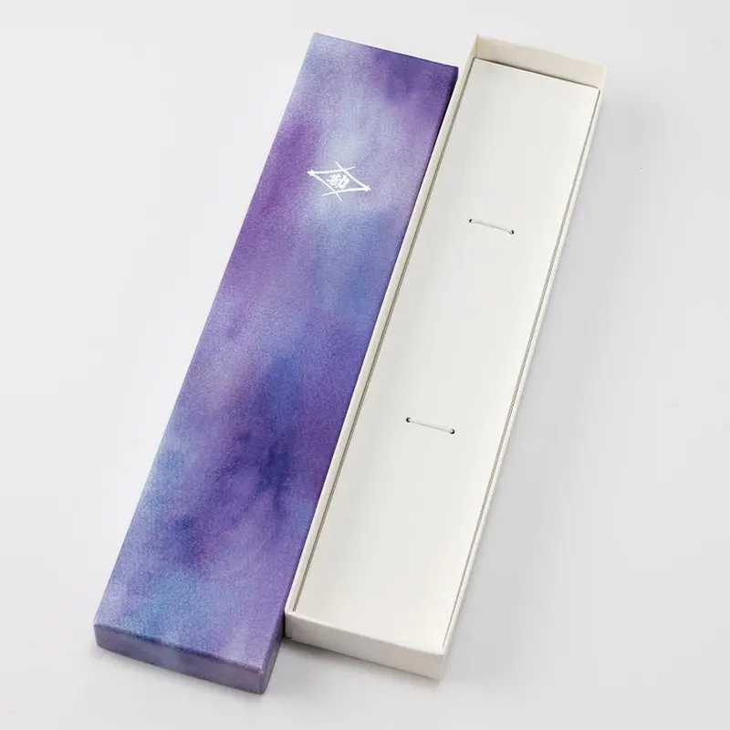Purple Paper Gift Box For Single Set Of Wakasa Lacquered Chopsticks – Matsukan 1