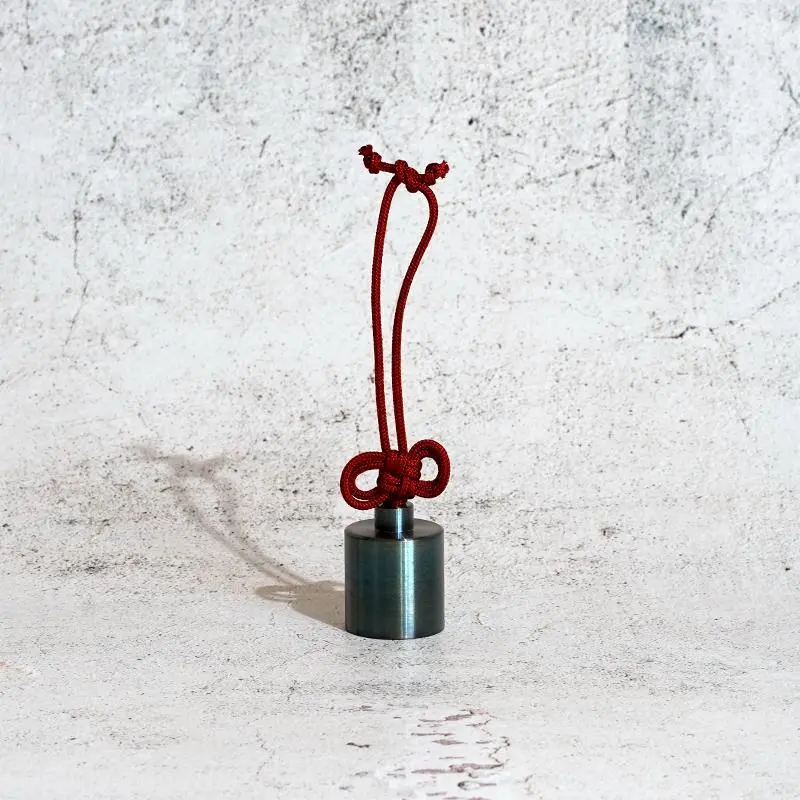 Red Chibi Buddhist Bell With Double Knot Embellishment – Linne & Orin Range 1