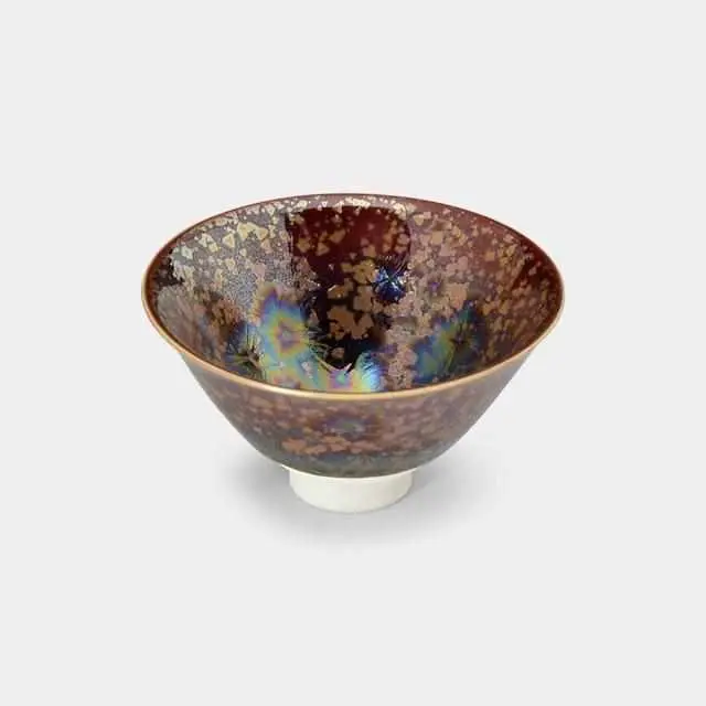Red Iris Ceramic Mug – Artisan Kyoto Kiyomizu Ware Cup By Touan 1
