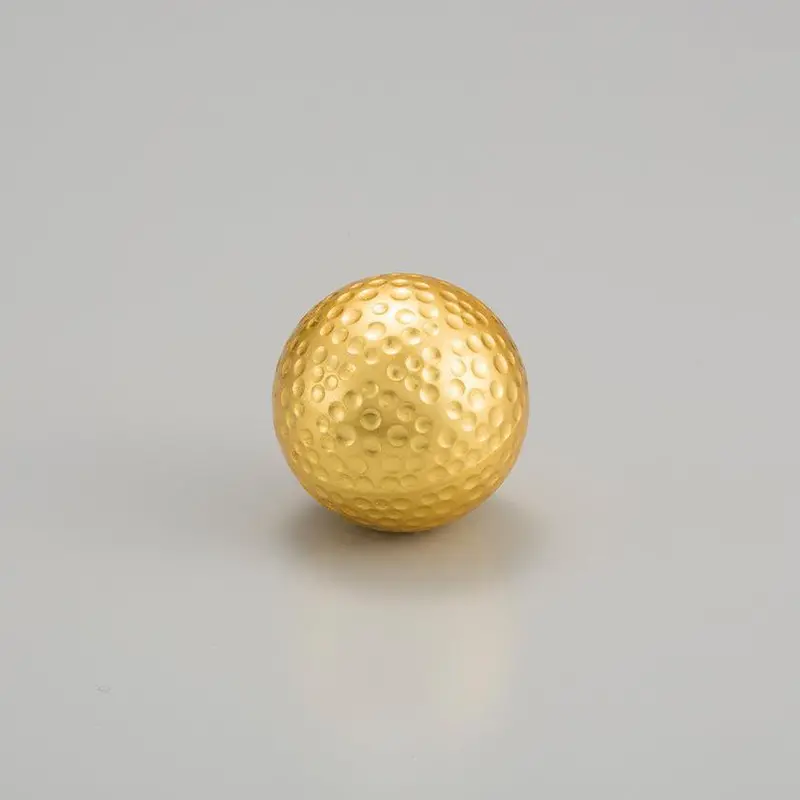 Red-Text Personalized Single Uv Golf Ball With Kanazawa Gold Leaf | Hakuiichi 1