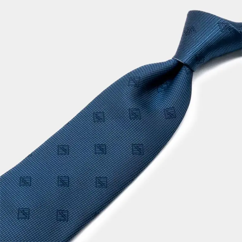 Rich Deep Indigo Silk Tie With Signature Branding | Authentic Japanese Silk By Shakunone (Gift-Packaged) 1