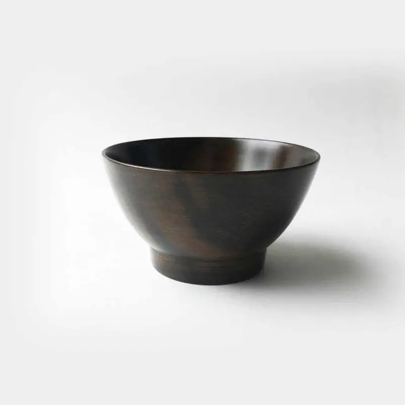 Rikyu-Style Lacquered Rice Bowl – Kurawanka Design (Small/Large, Kagawa) 1