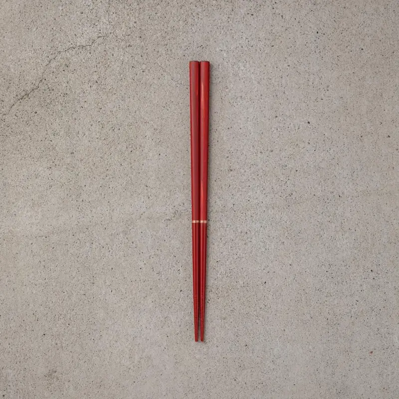 Rin Akagane Red Chopsticks – Elegant 18-Zen Lacquer Pair 1