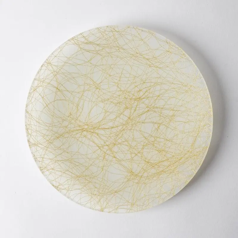 Round 100 Mm Gold Accent Plate – Nishijin Textile Tableware By Emura Shoten 1