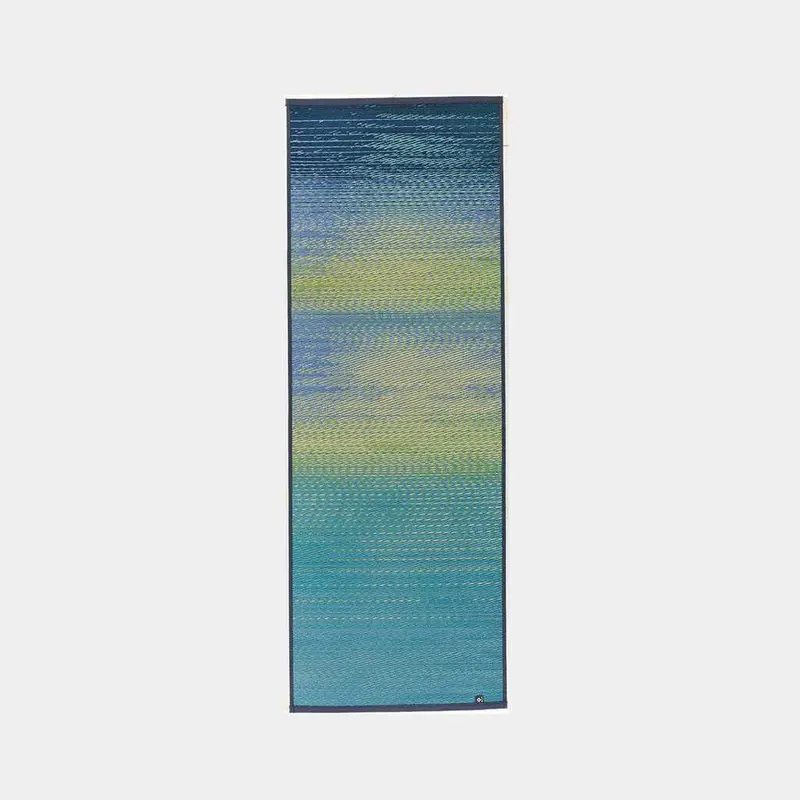Rush Yoga Mat — Skysea Hawaiian Blue Pattern, Eco-Conscious & Handwoven 1