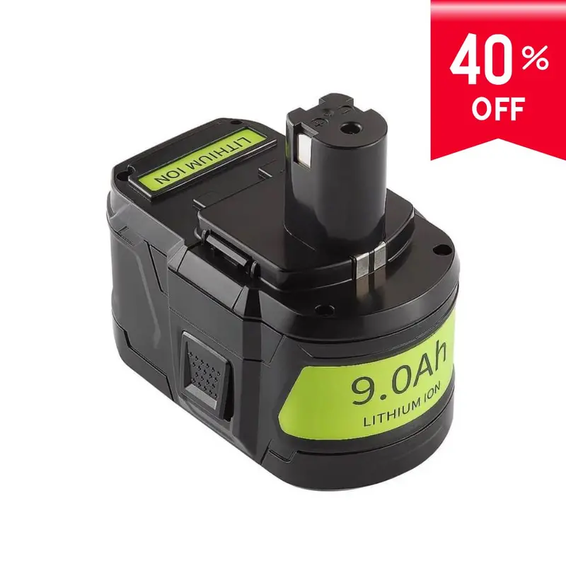 Ryobi One+ 18V 9.0Ah Li-Ion Replacement Battery — P108 Compatible For Extended Runtime 1