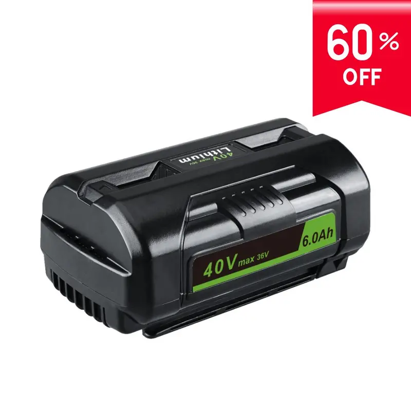 Ryobi Op4026 40V 6.0Ah Lithium-Ion Replacement Battery With Led Power Indicator — For Ryobi 40V Tools 1