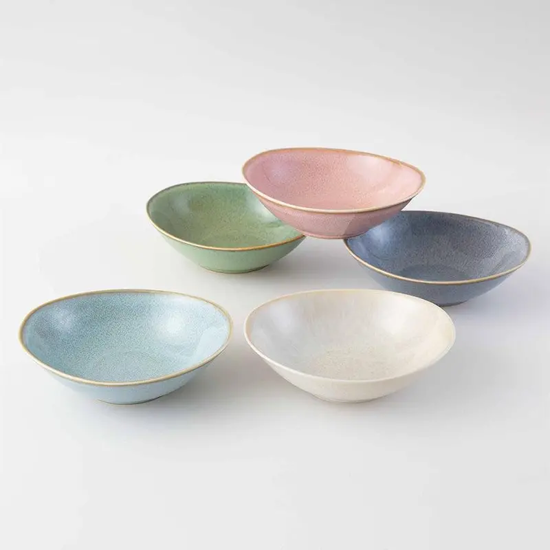Saiai Oval Small Bowl Set Of Five – Hasami Ware By Saikai Toki 1