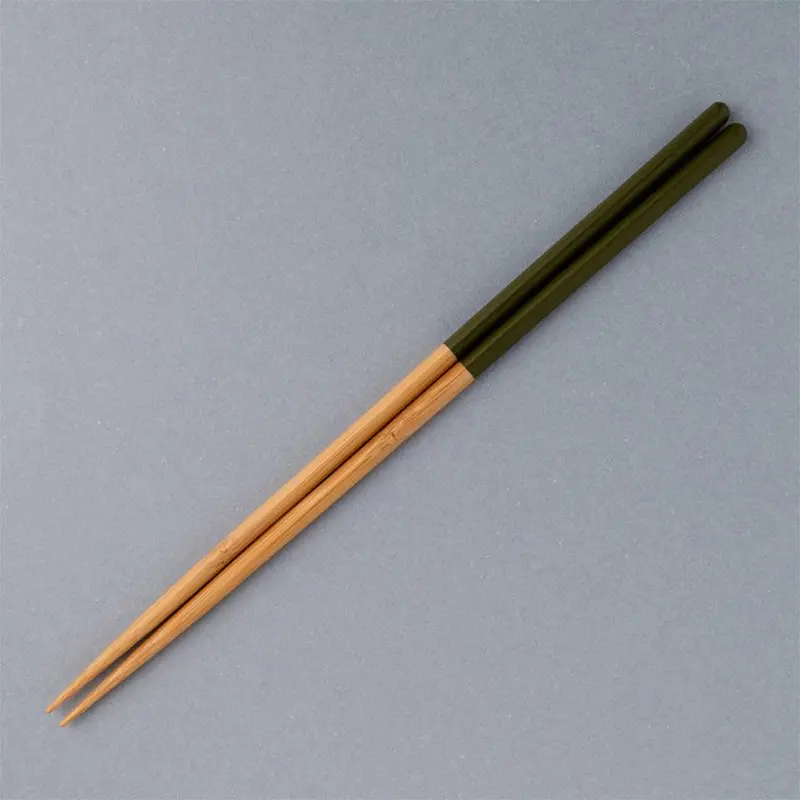 Saibashi Hashikura Season 01 Green Serving Chopsticks – 30 Cm – Wakasa Lacquer 1
