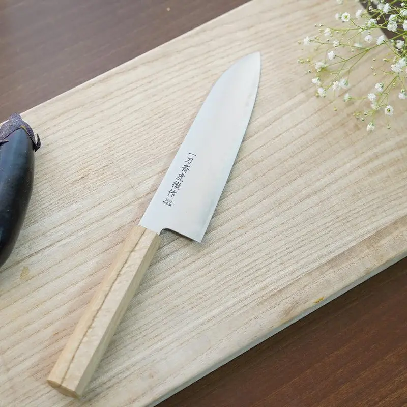 Santoku Chef Knife: 180Mm Sg2 Powdered Steel Blade With Oak Handle – Seki Forged By Seki Blades 1